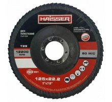 Круг пелюстковий Haisser конічний 125х22.2, P40, Т29 (97095)