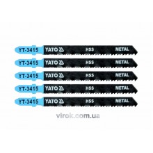 Полотно для електролобзика (метал) YATO HSS 24-10TPI 100 мм 5 шт