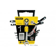 Набір ключів комбінованих з тріщаткою STANLEY "MaxiDrive Plus" 6 шт