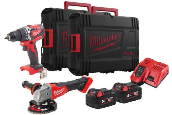 Набір акумуляторних інструментів Milwaukee M18FPP2BG-502X (4933492522) Набір акумуляторних інструментів Milwaukee M18FPP2BG-502X (4933492522)