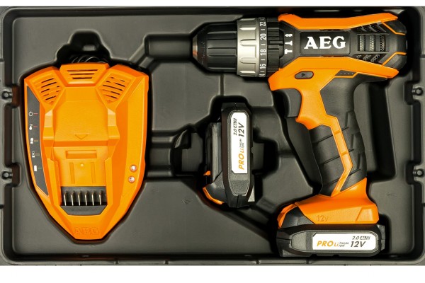 Дриль ударна акумуляторна AEG BSB12G3LI-202C AEG (4935451531)