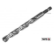 Свердло по металу YATO 9.5 x 125/81 мм HEX-1/4" HSS 6542 для нержавіючої конструктивної легованої сталі