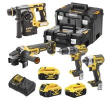 Набір з чотирьох інструментів безщіткових DeWALT DCK422P3T