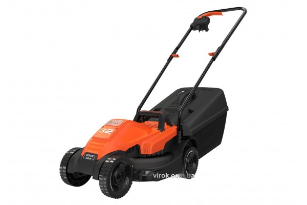 Газонокосарка 4-колісна мережева Black+Decker 1200 Вт 320/20-60 мм 35 л