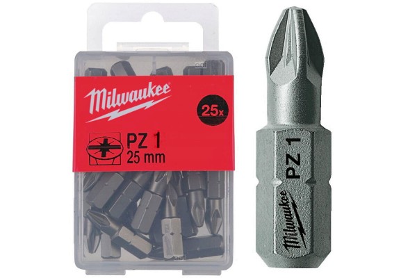 Біта MILWAUKEE, PZ1, 25мм, (25шт)