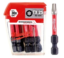 Біта SHOCKWAVE MILWAUKEE, TX25, 50мм, (10шт)