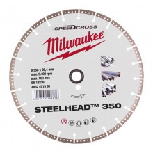 Диск алмазний Steelhead 350 MILWAUKEE, діаметр 350мм, по металу