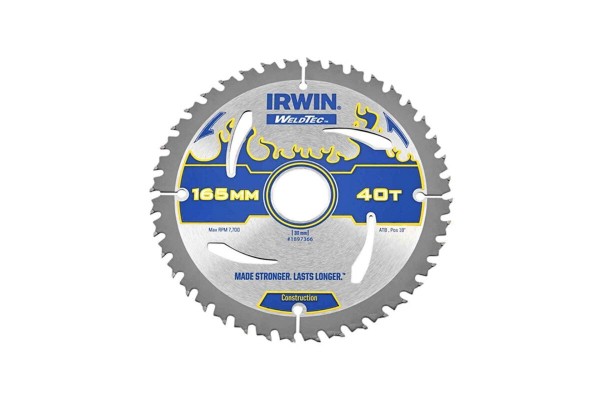 Диск для пили по деревоматеріалам IR WT CSB 165MM/40T