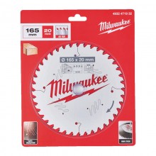 Диск пиляльний PFTE THIN KERF MILWAUKEE, діаметр 165х20х1,6мм, 40 зуб.