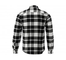 Сорочка фланелева біло-чорна,  YATO розм. 3XL/ 84см х 65см,100%-бавовна [40]