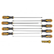 Набір викруток з подовженими стержнями VOREL 325 мм SL PH TORX Cr-V 8 шт