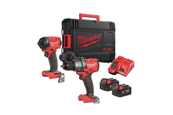 Набір з двох інструментів безщіткових Milwaukee M18FPP2A3-502X, 4933480873 (+2 акумулятори, зарядний