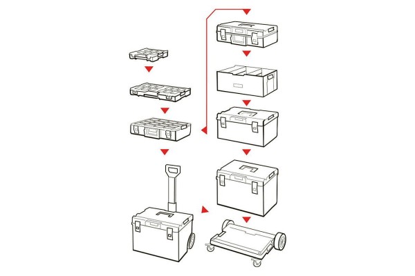 оранайзер для інструментів QBRICK SYSTEM ONE 200 2,0 Profi Red