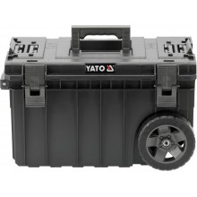 Ящик для інструментів 601TV S1 1 секція з органайзером YATO на 2-х колесах, 600x400x345 мм, пластико