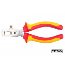 Кусачки діелектричні торцеві для зняття ізоляції проводів YATO 160 мм
