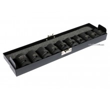 Набір головок торцевих ударних YATO 1/2" М10-22 мм 10 предметів