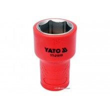 Головка торцева шестигранна діелектрична YATO 3/8" М19 х 47/30 мм VDE до 1000 В