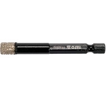 Свердло з алмазним пругом YATO, Ø= 8 мм, l= 65/10 мм, з 6-гран. шпинделем- 1/4"