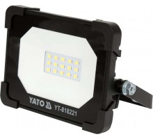 Прожектор з SMD-діодним випромінювачем YATO: 10 Вт, 230 В, 950 Лм, 15 діодів, 115x 98x 32 мм