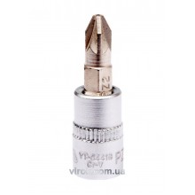 Головка торцева з насадкою викрутковою POZIDRIV YATO 1/4" PZ2 х 37 мм