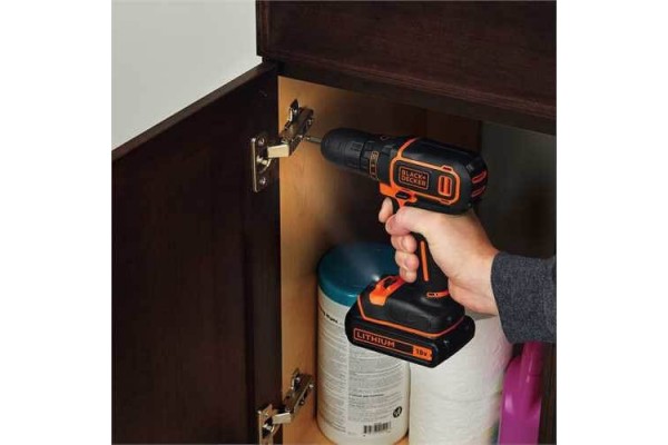 Дриль-шурупокрут акумуляторний BLACK+DECKER BDCDD186KB