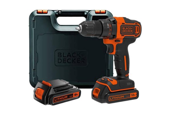 Дриль-шурупокрут акумуляторний BLACK+DECKER BDCDD186KB