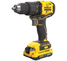 Дриль-шурупокрут безщітковий акумуляторний STANLEY FATMAX SFMCD710D2K