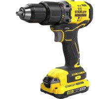 Дриль-шурупокрут ударний безщітковий акумуляторний STANLEY FATMAX SFMCD715D2K