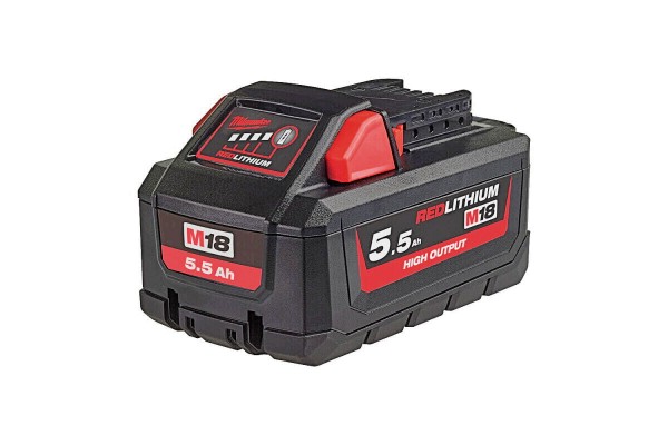 Акумулятор Li-Ion HIGH OUTPUT MILWAUKEE, M18 HB5,5 (5,5Ar)