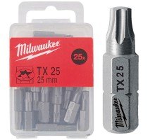 Біта MILWAUKEE, TX25, 25мм, (25шт)