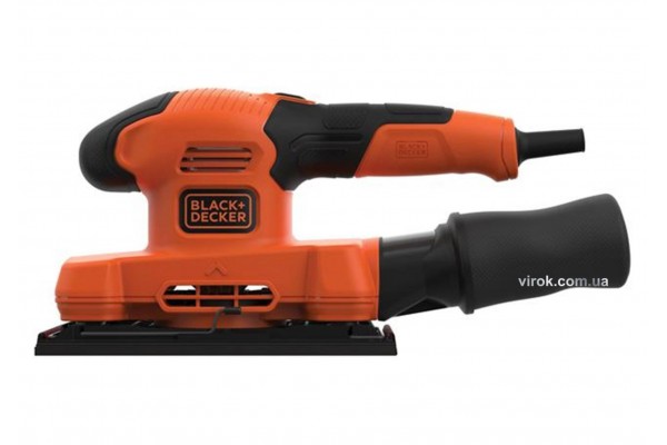 Шліфмашина вібраційна Black+Decker 150 Вт 14000 об/хв 92 х 230 мм Шліфмашина вібраційна Black+Decker 150 Вт 14000 об/хв 92 х 230 мм