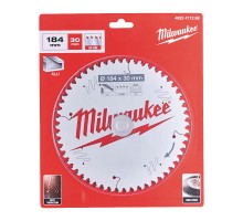 Диск пиляльний Alu PFTE MILWAUKEE, діаметр 184х30х2,4мм, 54 зуб.