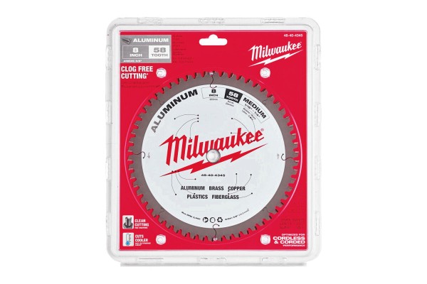 Диск пиляльний Alu PFTE MILWAUKEE, діаметр 203х5/8\"х2,4мм, 58 зуб.