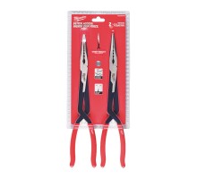 Довгогубці 2 шт LONG REACH PLIER- STRAIGHT MILWAUKEE