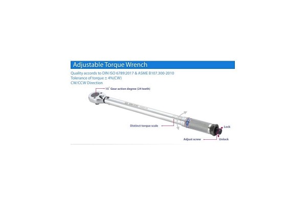 Ключ дінамометричний 1/2\" 42-210 NM (уп.1)