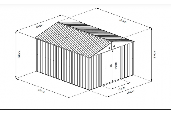 Садовий будиночок HECHT 12X10 PLUS