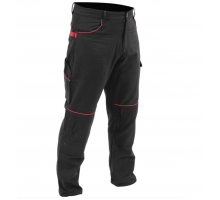 Штани робочі COMFY YATO розмір L, чорно-червоні, 7 кишень, 100% бавовна