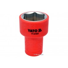 Головка торцева шестигранна діелектрична YATO 3/8" М22 х 47/30 мм VDE до 1000 В